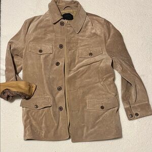 Express Men's Tan Suede Field Jacket